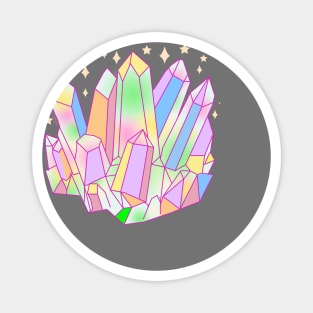 Pastel Goth Crystal Cluster Kawaii Witch Magnet